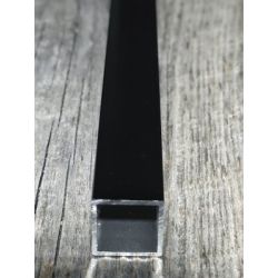 4. Barreaux en aluminium carré noir (Boite de 10 et à l'unité)