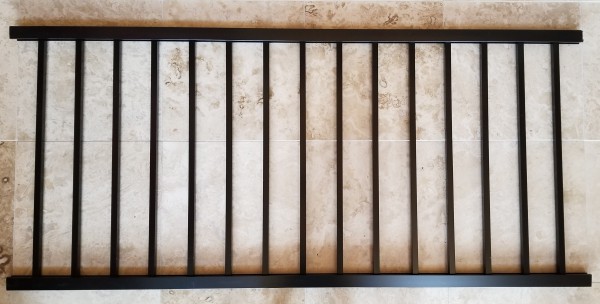 Rampes universelles avec barreaux carrés 100 % en aluminium