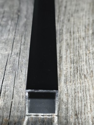 4. Barreaux en aluminium carré noir (Boite de 10 et à l'unité)