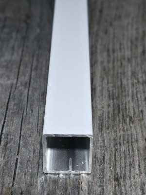 6. Barreaux en aluminium carré blanc (Boite de 10 et à l'unité)