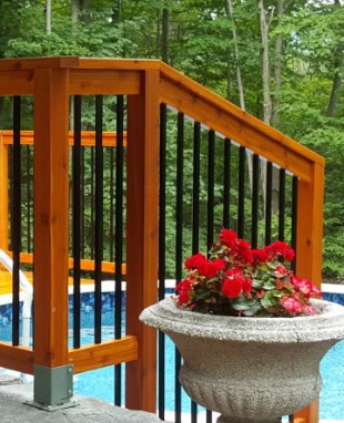 Barreau en aluminium jusqu'à 60 pouces